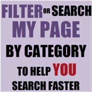 FILTER my page to find your size, brand, color, type of clothing, etc 👗👚👟👠👢
